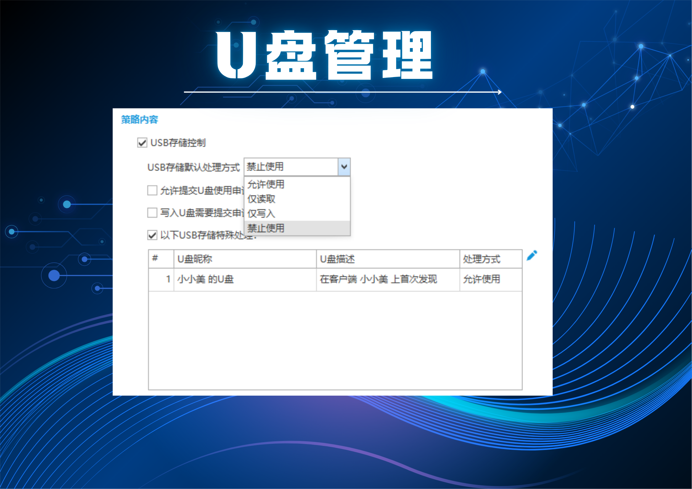 U盘拷贝防不住?域智盾U盘管理策略全解析,六招守住数据出口(图3) U盘拷贝防不住?域智盾U盘管理策略全解析,六招守住数据出口(图3)
